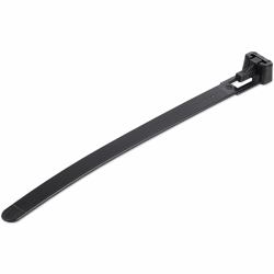 StarTech.com Bridas reutilizables de 12cm para cables - 7 mm de ancho, 30 mm de diámetro, soportan 22 kg de tensión, de nylon, para interior/ext., 94V-2/UL, paquete de 100 - negras (100 PACK OF R...