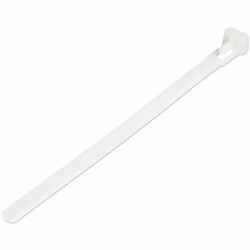 StarTech.com Bridas reutilizables de 15cm para cables - 7 mm de ancho, 35 mm de diámetro, soportan 22 kg de tensión, de nylon, para interior/ext., 94V-2/UL, paquete de 100 - blancas (100 PACK OF ...