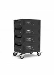 Port Designs 901975 portable device management cart/cabinet Portable device management cabinet Black (Port Designs 901975 portable device management cart/cabinet. Black)