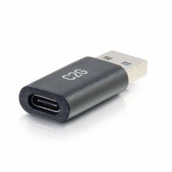 C2G Convertidor adaptador USB-C® hembra a USB-A macho SuperSpeed de 5 GB/s (C2G USB C to USB Adapter - SuperSpeed USB Adapter - 5Gbps - F/M - USB adapter - USB-C [F] reversible to USB Type A [M] -...