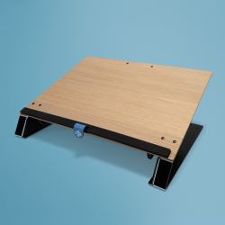 R-Go Tools R-Go Read2Write portadocumentos, para leer y escribir, ergonómico, con reposamuñecas blando, madera de roble (READ2WRITE DOCUMENT HOLDER - OAK WOOD)