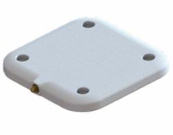Zebra AN520-FCL60011EU antena RFID Blanco Apto para uso en interior (SLIM IP68-RATED RFID ANTENNA - IN/OUTDOOR USE SIZE: 5.9INX5.9IN)