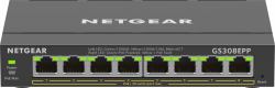NETGEAR GS308EPP Gestito L2/L3 Gigabit Ethernet [10/100/1000] Supporto Power over Ethernet [PoE] Nero (Netgear 8Port Switch 10/100/1000 GS308EPP)