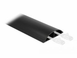 DeLOCK Conducto de cables 89 x 21 mm - longitud 1 m negro (Delock kabelkanal)