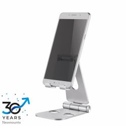Neomounts DS10-160SL1 Soporte para teléfonos de hasta 7" - plegable - universal (DS10-160SL1, Phone Stand Up - To 7", Foldable, Universal, - Aluminium foldable phone stand, Mobile phone/Smartphone...