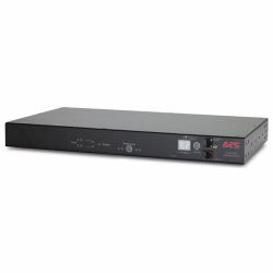APC RACK ATS, 20A/208V, 16A/230V, C20 IN, [8] C13 [1] C19 OUT unidad de distribución de energía [PDU] Negro (APC AUTOMATIC TRANSFER SWITCH 230V)