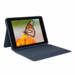 Logitech Rugged Combo 3 Keyboard Case for iPad [7th, 8th, & 9th generation] (RUGGED COMBO 3 CLASSIC BLUE - FRA WW)