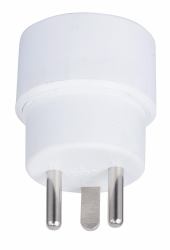 Microconnect GRUPADK adaptador de enchufe eléctrico Tipo K [DK] Tipo E [FR] Blanco (Power Adapter, Schuko to DK - Hybrid power adapter from - pin-earth to DK-earth, white - Warranty: 300M)