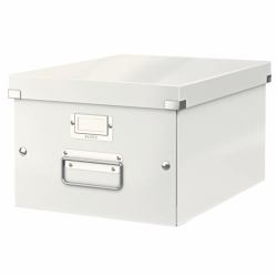 Leitz 60440001 caja de almacenaje Caja de cartón Blanco (Leitz 60440001 Click and Store WOW Medium Storage Box White)