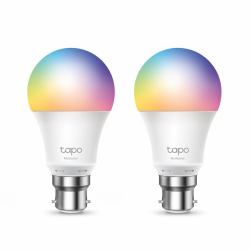 TP-Link Tapo L530B[2-pack] Bombilla inteligente Wi-Fi 8,7 W (TP-Link Tapo L530B[2-Pack] Smart Wi-Fi Light Bulb, Multicolor, B22, 2-Pack)