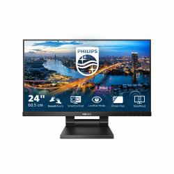 Philips 242B1TC/00 Monitor PC 60,5 cm [23.8"] 1920 x 1080 Pixel Full HD LED Touch screen Nero (Philips 242B1TC - Monitor a LED - 24" [23.8" visualizzabile] - touchscreen - 1920 x 1080 Full HD [1080...