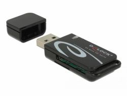 DeLOCK Mini lettore di schede USB 2.0 con slot SD e Micro SD (Delock kortlÃ¦ser - USB 2.0)