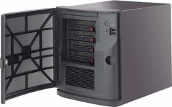Supermicro CSE-721TQ-350B2 carcasa de ordenador Mini Tower Negro 350 W (Mini-tower chassis w/ 4x 3.5 HDD tray, PWS and BPN)