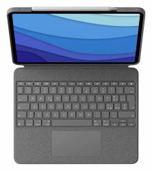 Logitech Combo Touch QWERTY Italiano Smart Connector Grigio (Logitech Combo Touch - Custodia tastiera e carta - con trackpad - retroilluminato - Apple Smart connector - QWERTY - italiana - grigio o...