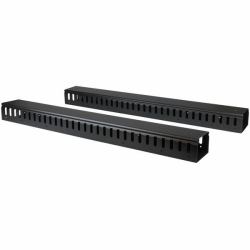 StarTech.com Pannello Gestione Cavi Orizzontale per Armadi Rack 40U - Sistema gestione Passacavi con ganci (CABLE MANAGEMENT DUCT 6FT - SERVER RACK VERTICAL FINGER SLOT)