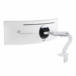 Ergotron HX Series 45-647-216 soporte para monitor 124,5 cm [49"] Escritorio Blanco (HX DESK MONITOR ARM - WITH HD PIVOT WHITE)