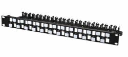 Lanview LVN127597 panel de parcheo 1U (24-ports STP Cat6a patch - panel 1U for 19" rack - Warranty: 60M)