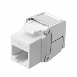 Lanview LVN128084 módulo de conector de red (Cat6a Unshielded flip jack - keystone - Warranty: 60M)