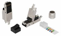 Lanview LVN125417 cavo di collegamento RJ45 Zinco (RJ45 FTP plug Cat6a for - AWG22-23 solid/stranded - conductor - Warranty: 300M)