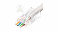 Lanview LVN125305 conector RJ45 Transparente (RJ45 UTP plug Cat6 for - AWG23-24 stranded/solid - conductor Easy-Connect 50 pcs box - Warranty: 300M)