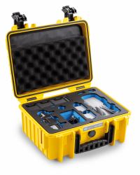 B&W Cases 3000/Y/MavicA2 Maletín Amarillo Polipropileno [PP] (B&W International Shipping Case for Drone, Battery, Controller, Accessories, Transportation, Tablet PC, Document)
