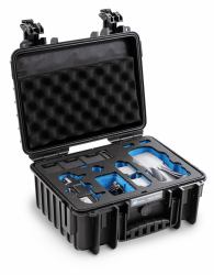 B&W Cases 3000/B/MavicA2 Maletín Negro Polipropileno [PP] (B&W International Shipping Case for Drone, Battery, Controller, Accessories, Transportation, Tablet PC, Document)