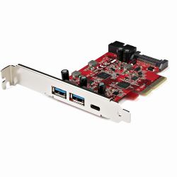 StarTech.com Scheda PCIe a 5 porte USB - Scheda PCIe USB 3.1 Gen 2 10Gbps con 1x USB-C e 2x USB-A - 1x 2 porte IDC [espansione interna per header USB 5Gbps] - Scheda Controller PCI Express USB C (5...