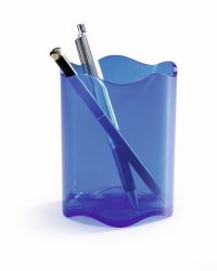 Durable 1701235540 porta lápices Azul, Translúcido (Durable Trend Pen Cup Blue)