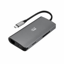 Adesso AUH-4030 base para portátil y replicador de puertos USB 3.2 Gen 1 [3.1 Gen 1] Type-C Gris 