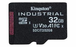 Kingston Technology Scheda microSDHC Industriale 32GB C10 A1 pSLC Confezione Singola senza Adattatore (32GB MICROSDHC INDUSTRIAL C10 - A1 PSLC CARD SINGLEPACK W/O ADPT)