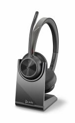 Poly Voyager 4320 UC Auriculares Inalámbrico Diadema Oficina/Centro de llamadas USB Tipo C Bluetooth Base de carga Negro (VOYAGER 4320 UC V4320-M - Headset C USB-C CS WW - Warranty: 12M)