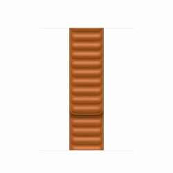 Apple Cinturino a maglie in pelle color nespola [41 mm] - M/L (*^APPLE WATCH 41 GOLD BROWN LL M/L)