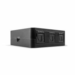 Lindy 70481 divisor de audio Negro (5PORTTOSLINK[OPTICAL]DIGITALAUDIOSP)
