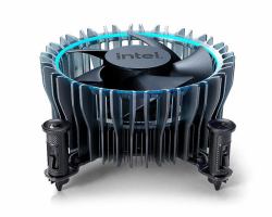 Intel Laminar RM1 Processore Raffreddatore d'aria Nero, Blu (Laminar RM1 Cooler - Warranty: 12M)