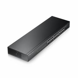 Zyxel GS-1900-24 v2 Gestito L2 Gigabit Ethernet [10/100/1000] 1U Nero (GS1900-24 V2 24-PORT GBE L2 - SMART SWITCH RACKMOUNT FANLESS)