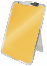 Leitz 39470019 pizarrón blanco 216 x 297 mm Vidrio (Leitz Cosy Glass Desktop Easel Warm Yellow)