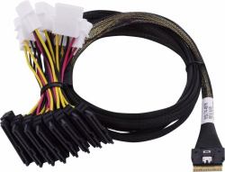 Microchip Technology 2305400-R cable Serial Attached SCSI [SAS] 0,8 m Negro, Multicolor 