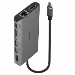 Lindy 43323 base para portátil y replicador de puertos Alámbrico USB 3.2 Gen 1 [3.1 Gen 1] Type...
