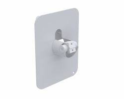 Ergonomic Solutions SpacePole Kiosk Payment front plate [DuraTilt] for Samsung 24” Kiosk (FRONT PLATE MADE FOR SAMSUNG - KIOSK WHITE)