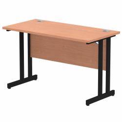 Dynamic MI003196 escritorio (Dynamic Impulse 1200 x 600mm Straight Desk Beech Top Black Cantilever Leg)