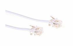Microconnect MPK182W cable telefónico 2 m Blanco (ModularCable RJ11 6P/4C 2m - White - Warranty: 300M)