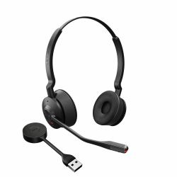 Jabra Engage 55 Auriculares Inalámbrico Diadema Oficina/Centro de llamadas Negro, Titanio (JABRA ENGAGE 55 STEREO HEADSET,ON-EAR DECT)