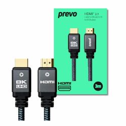 prevo HDMI-2.1-3M cable HDMI HDMI tipo A [Estándar] Negro 