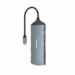Canyon Hub DS-15 8en1 4k USB-C Gris oscuro 