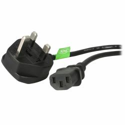 StarTech.com Cavo di alimentazione per PC da BS 1363 a C13 1m, Cavo di alimentazione AC del Regno Unito 18AWG, 10A 250V, cavo di ricambio, cavo del bollitore /cavo di corrente UK, cavo di alimentaz...