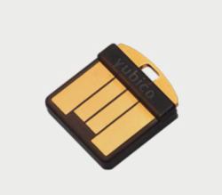 YubiKey 5 Nano YubiKey 5 - Nano, Windows, Mac YubiKey 5 - Nano, Windows, Mac OS, Linux, No Batteries Required, Black, Gold, USB-A, FIDO 2