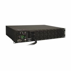 Tripp Lite PDU monofásico controlable, 7.4kW 32A 230V, 16 tomacorrientes C13, instalación horizontal de 2U en rack, cable de 3.6 m, clavija de alimentación IEC-309 Azul 230V 32A (Eaton 7.4kW Sin...
