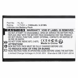 CoreParts MBXCP-BA243 pieza de repuesto para teléfono y accesorio (Battery 4.81Wh Li-ion 3.7V - 1300mAh Black for Cordless - Phone 4.81Wh Li-ion 3.7V 1300mAh Black for Yealink Cordless Phone One T...