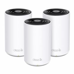 TP-Link Deco XE75 Pro [3-pack] Tri-band [2,4 GHz/5 GHz/6 GHz] Wi-Fi 6E [802.11ax] Bianco Interno (TP-Link Deco XE75 Pro[3-pack] AXE5400 Whole Home Mesh Wi-Fi 6E System[Tri-Band], 3 pack)
