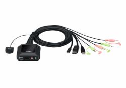ATEN Switch KVM cablato ibrido DisplayPort USB-C a 2 porte (ATEN CS52DP)